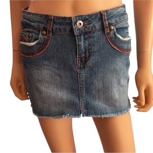 Lachilotta Special Edition Denim Mini Skirt Size S